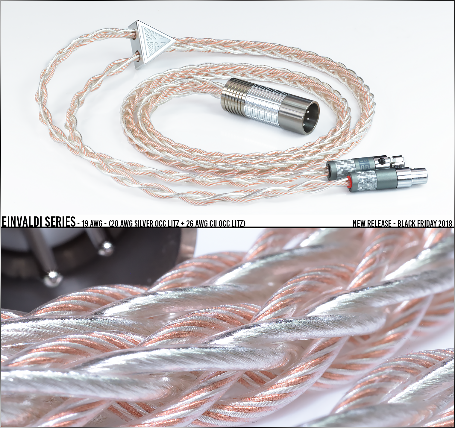7FT AUDEZE LCD-2 LCD-3 LCD-4 LCD-X Silver Plated upgrade cable 1//4/" Made USA