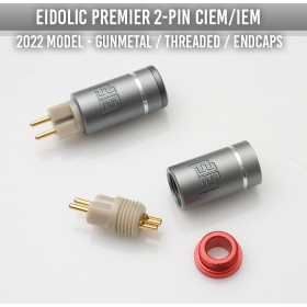 (NEW) Eidolic E-2P-IEM - 2-pin (0.78mm) IEM / CIEM connectors - threaded barrel - threaded end-caps - DIY