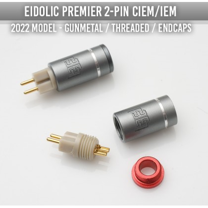 (NEW) Eidolic E-2P-IEM - 2-pin (0.78mm) IEM / CIEM connectors - threaded barrel - threaded end-caps - DIY