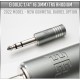 (2022, NEW) Eidolic E-6.3R2G - 6.3mm (1/4") Rhodium plated TRS headphone connector (Gunmetal barrel)