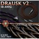 (back in stock) - Drausk v2 (Lite) - 8-wire (now equiv. 4 x 18awg) - Pure copper occ litz - custom flexible jacket - textile sleeves - premium headphone cable
