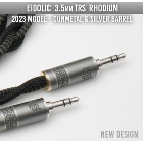 (2022, NEW) Eidolic E-3.5-R3 - 1/8" (3.5mm) TRS Rhodium plated headphone connector (Gunmetal, Black or Silver barrel)