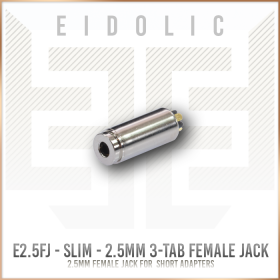 Eidolic 2.5mm 3-pole female jack - perfect for making short all-in-one direct soldered adapters 