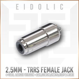 Eidolic 2.5mm 4-pole TRRS balanced female jack - DIY for soldering - converting 2.5mm balanced cables