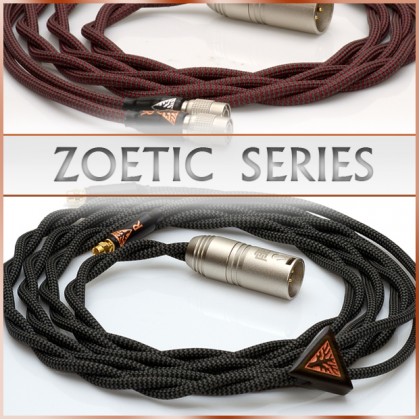 (new old stock special) (Black Friday Closeout) Zoetic Series - Occ litz cu - 21awg per channel - multiple carbon-polymer core / textile core - pure textile dielectric 