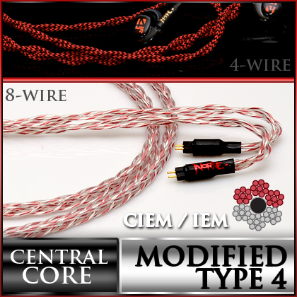 Vorpal Series Type 4 OCC Litz CIEM / IEM adapters