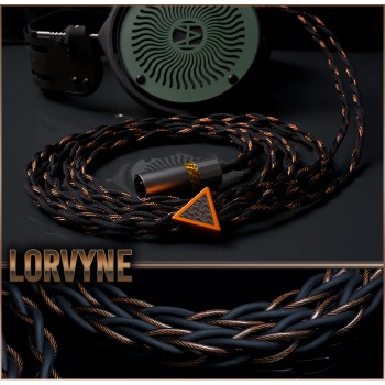 (new, Black Friday 2025) Lorvyne Series - Copper occ litz - perfect pitch stranding - multi-tiered bundle structure - new ultra flex black matte jacket - premium headphone cable 