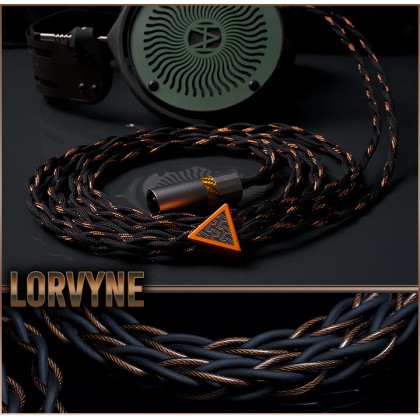 (new, Black Friday 2025) Lorvyne Series - Copper occ litz - perfect pitch stranding - multi-tiered bundle structure - new ultra flex black matte jacket - premium headphone cable 