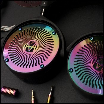 Eidolic x Modhouse (collab) - Tungsten - custom TA-C - DLC (Diamond Like Coating) - Rainbow - Premium metal grills w/titanium screws