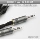 (2022, NEW) Eidolic E-3.5-R3 - 1/8" (3.5mm) TRS Rhodium plated headphone connector (Gunmetal, Black or Silver barrel)