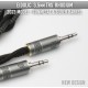 (2022, NEW) Eidolic E-3.5-R3 - 1/8" (3.5mm) TRS Rhodium plated headphone connector (Gunmetal, Black or Silver barrel)